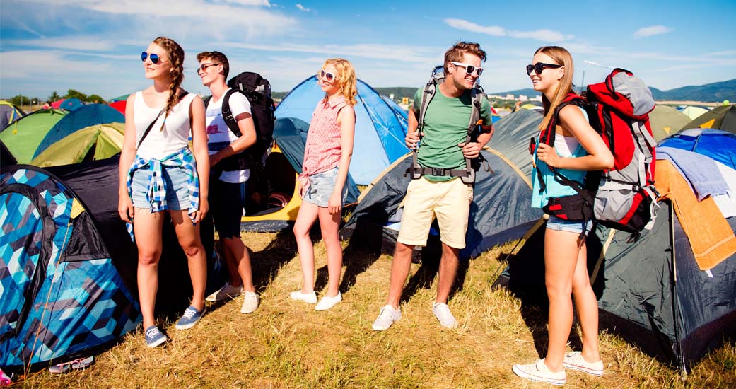 Zelten auf dem Festival