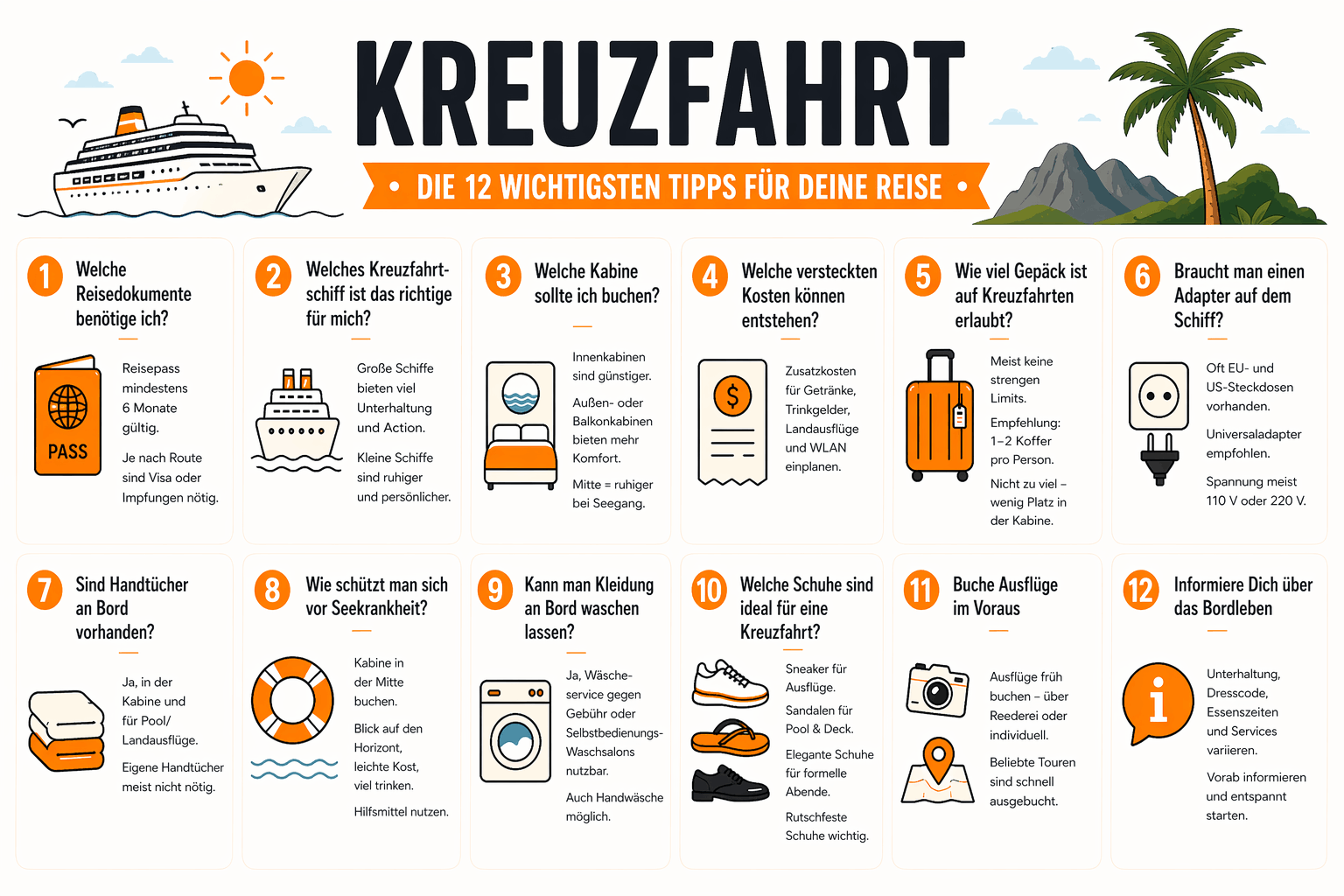 Kreuzfahrt Infografik Kreuzfahrt Infografik