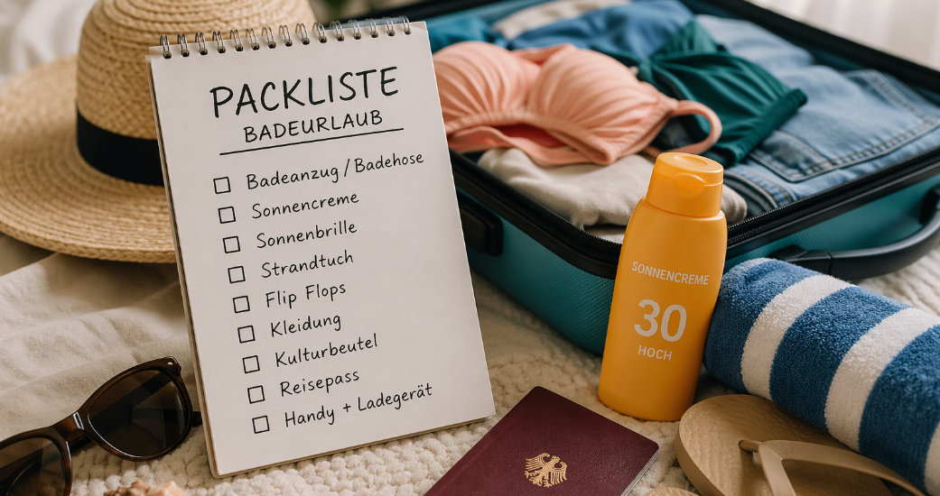 Packliste Badeurlaub Tipps Packliste Badeurlaub Tipps